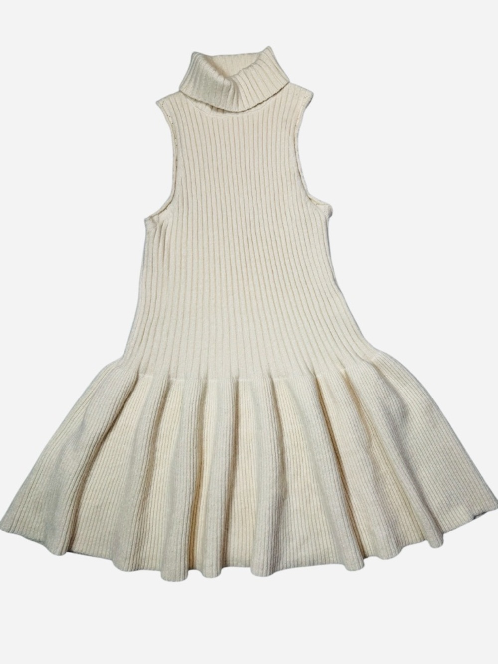 NWT New $128 Free People Millie Sweater Mini Dress In White Swan Size XL - Picture 3 of 8